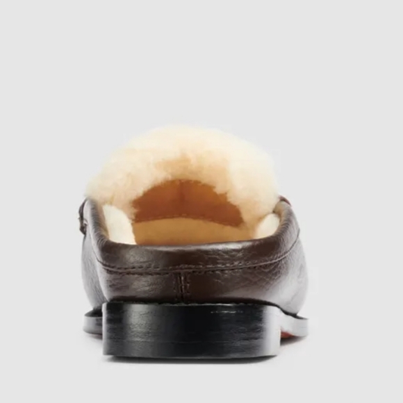 G.H.Bass Weejun WYNN Shearling Mules - Picture 4 of 12